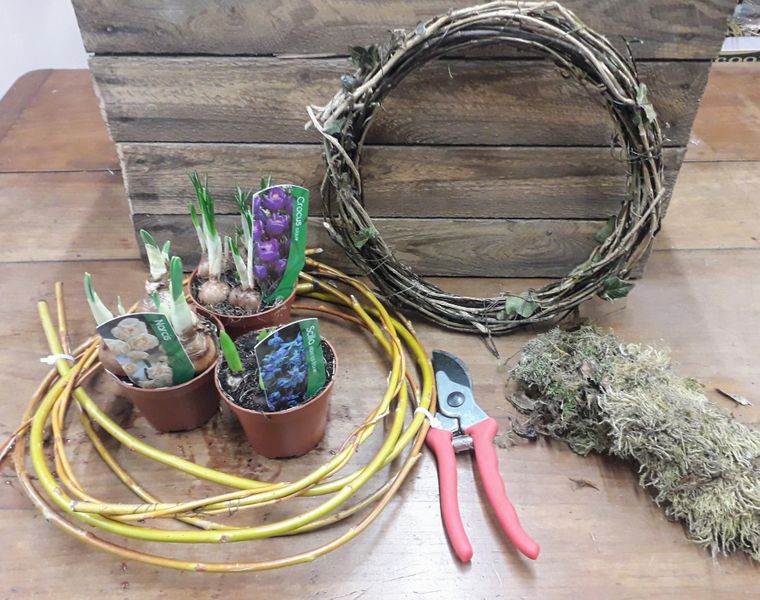 Your kit will come complete with everything you need to make the wreath.     All you will need is bags of enthusiasm, secateurs and gloves.