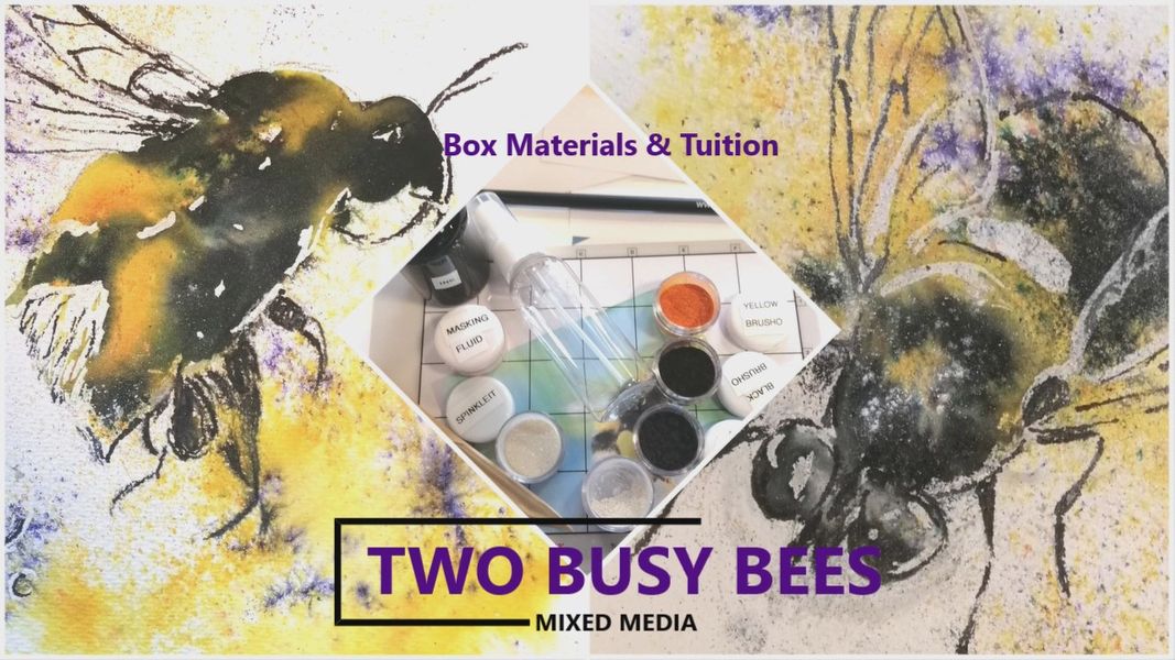 Two bees & Box of Materials