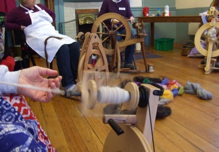 Learning to spin, Janet has taught hundreds of people to spin