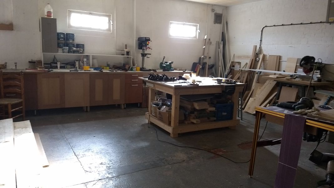 Inside the workshop