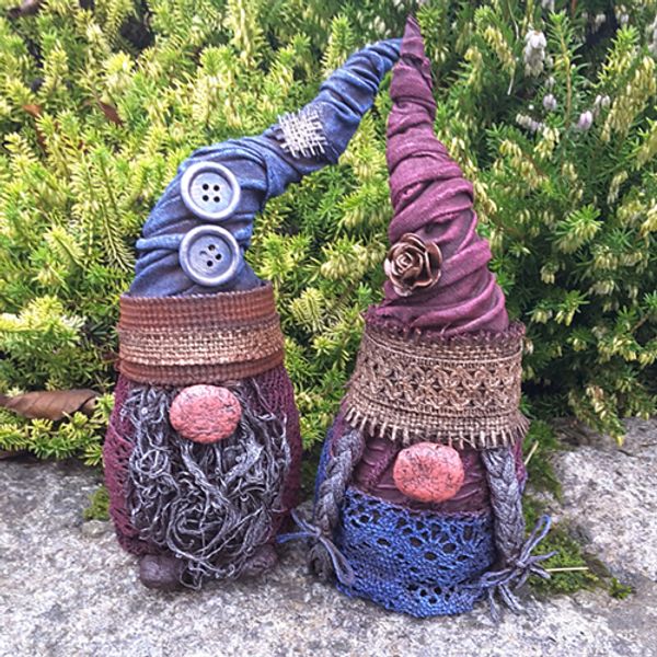 Garden Gnome Couple by Curiously Contrary