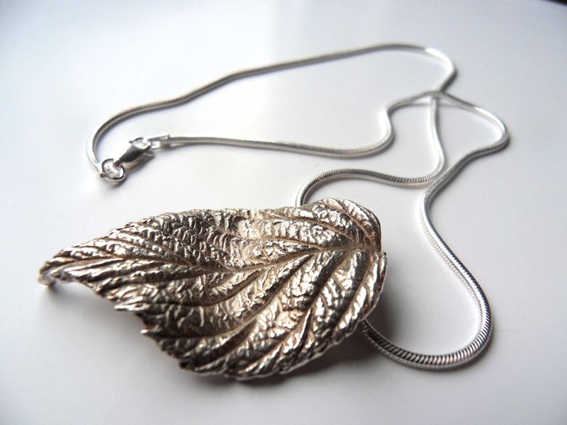 Silver leaf made using paste silver clay