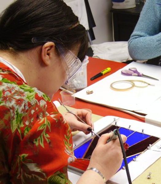 Learn the fundamentals of the Tiffany method of stained glass
