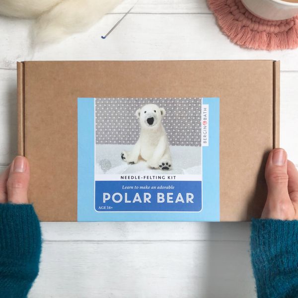 Bergin & Bath Needle Felted Polar Bear Kit