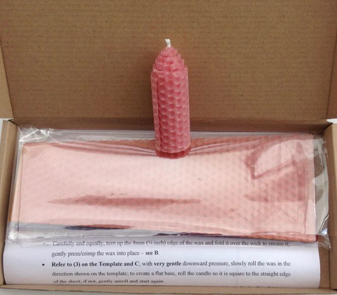 Example of one of the Candles and packing