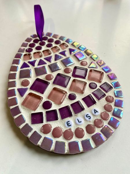 Personalised Easter egg mosaic craft kit