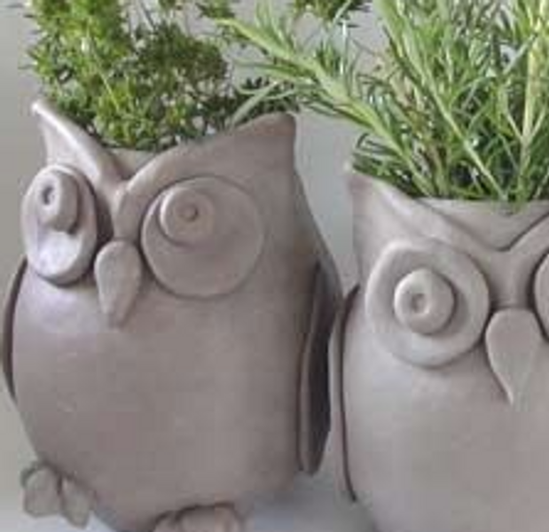 owl herb planters
