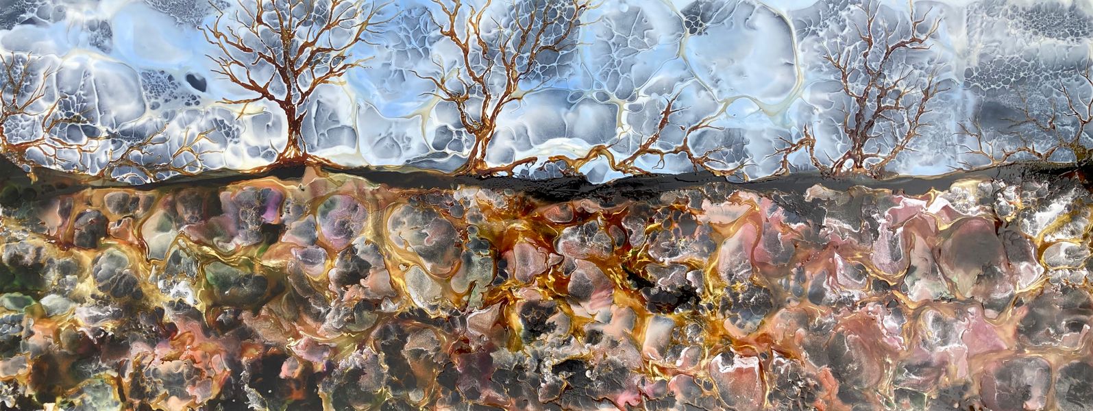"The Frost Cometh..." - Phil Madley
Painted in encaustic wax