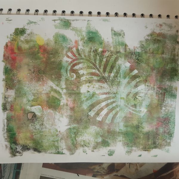 gelli plate print