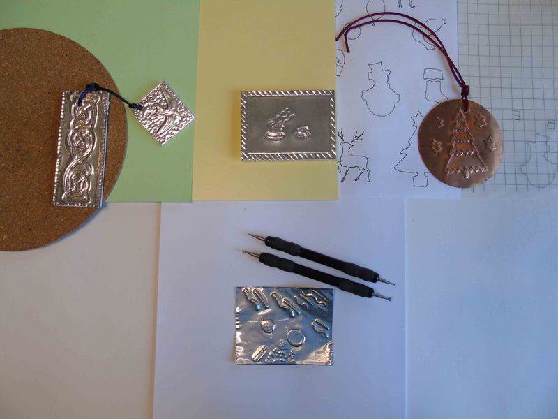 Embossing course with some of the kit