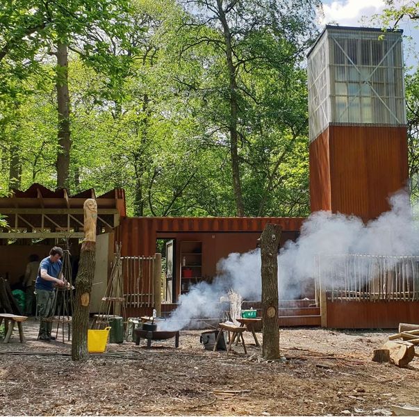 'The Clearing' in Lesnes Abbey Woods: A purpose-built creative space run by the not-for-profit org. Creative Nature HQ