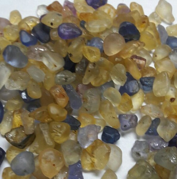 Rough sapphires