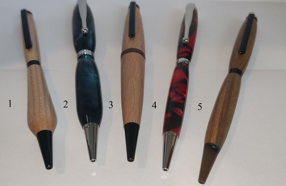Slimline Ballpoints with Various woods