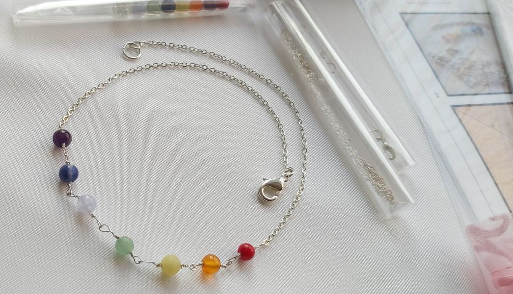 ♥  Completed Chakra Necklace from BCT Kit ♥