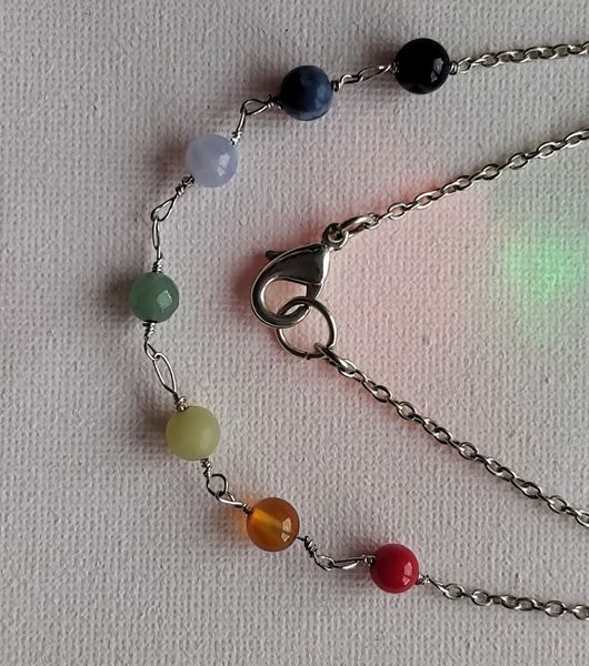 Genuine Gemstones Necklace Kit to buy complete could cost upwards of £30 each.  makes a great gift completed or in kit form.