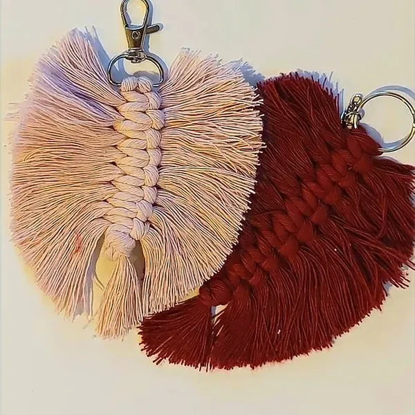 Feather keyrings
