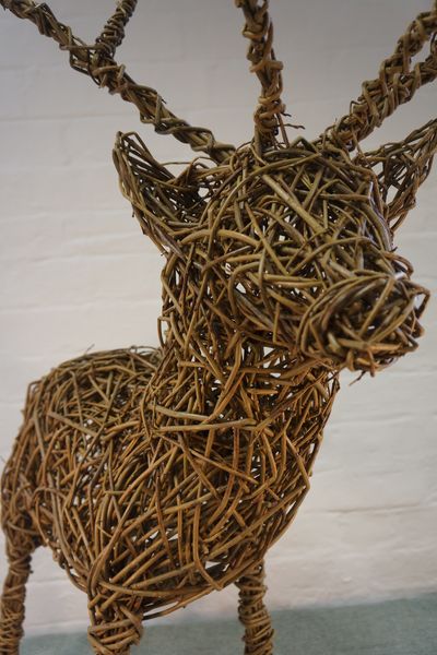 Reindeer willow sculpture