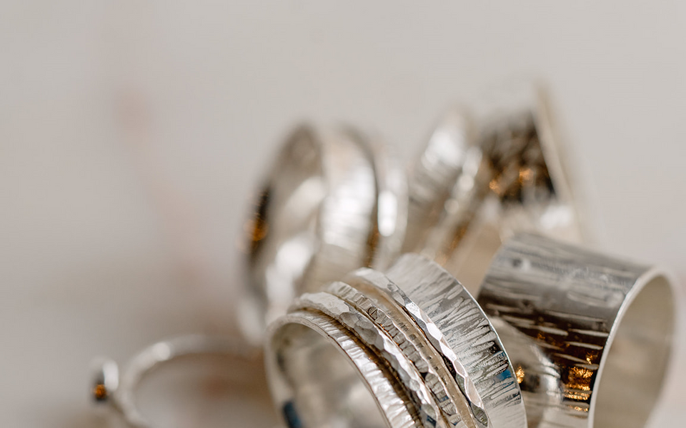 Silver Spinner ring png