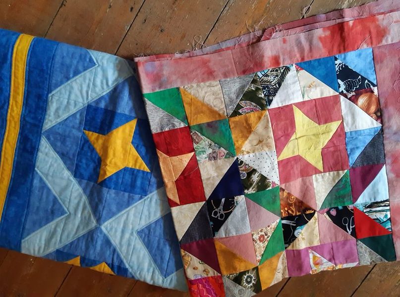 Friendship Star Quilt -
Completely Co-Ordinated or Scrumptiously Scrappy
Green Man Quilts Online Course