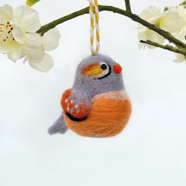Needle felted baby birds perfect for hanging on an Easter branch
