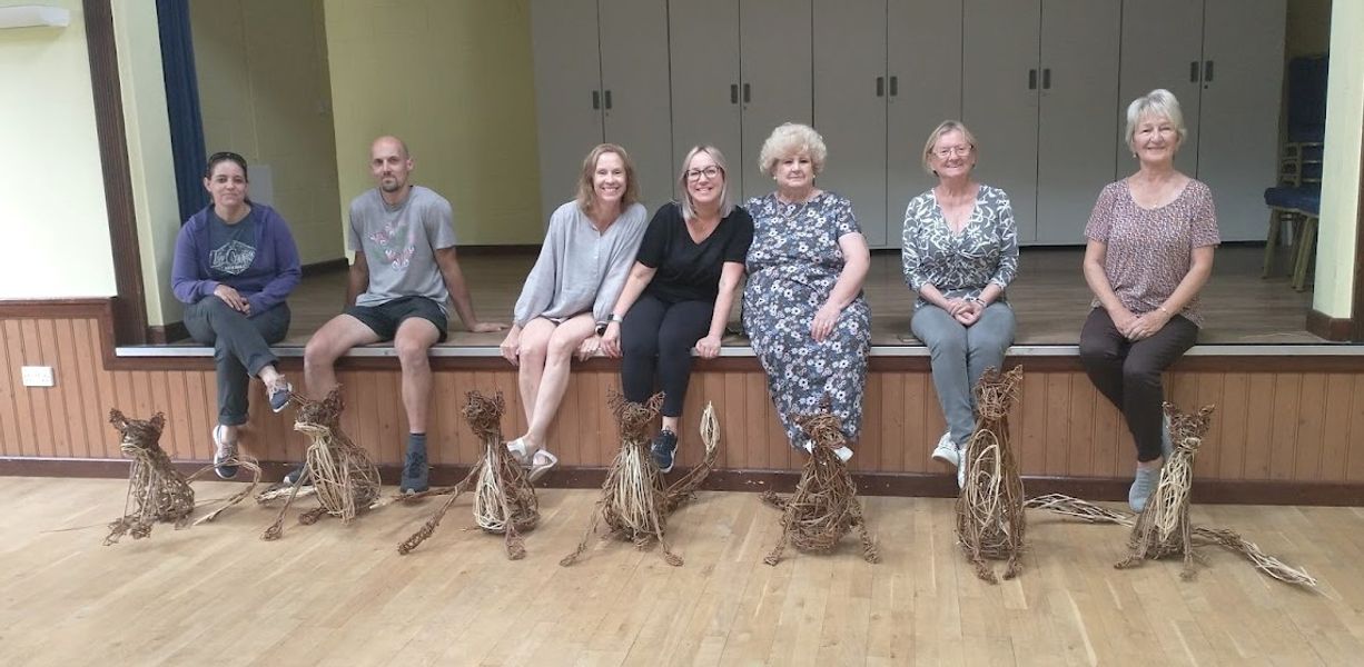 Students foxes created at Portchester near Fareham