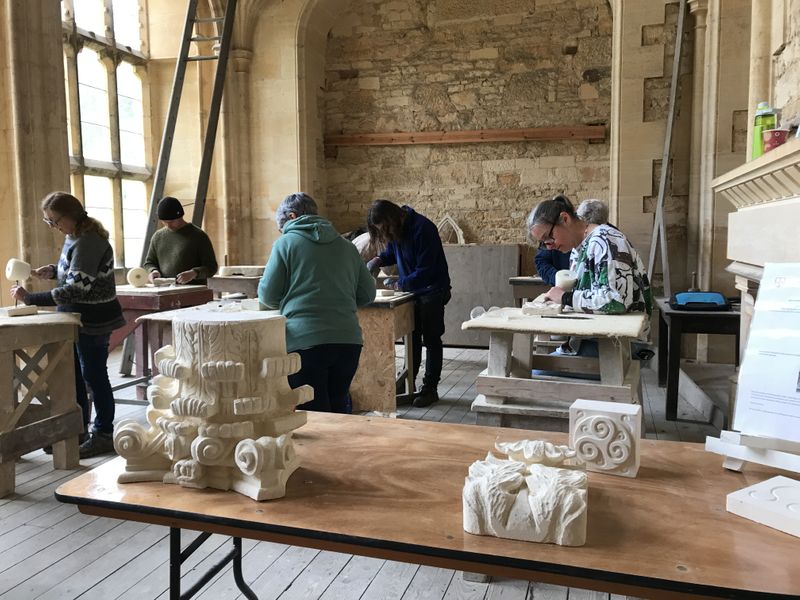 Stone Carving Workshop at Woodchester Mansion