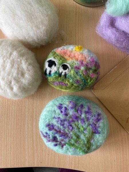 Felted soaps by Cecily Kate