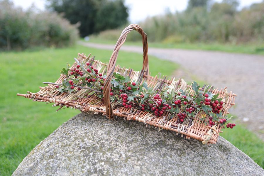 A willow flower basket