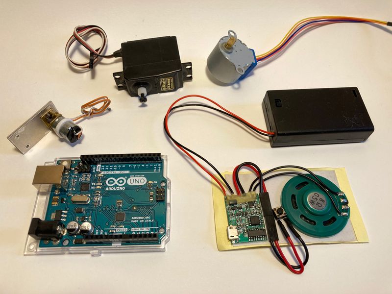 Learn how to use Arduino with motors. Maybe add sound with sound chip 