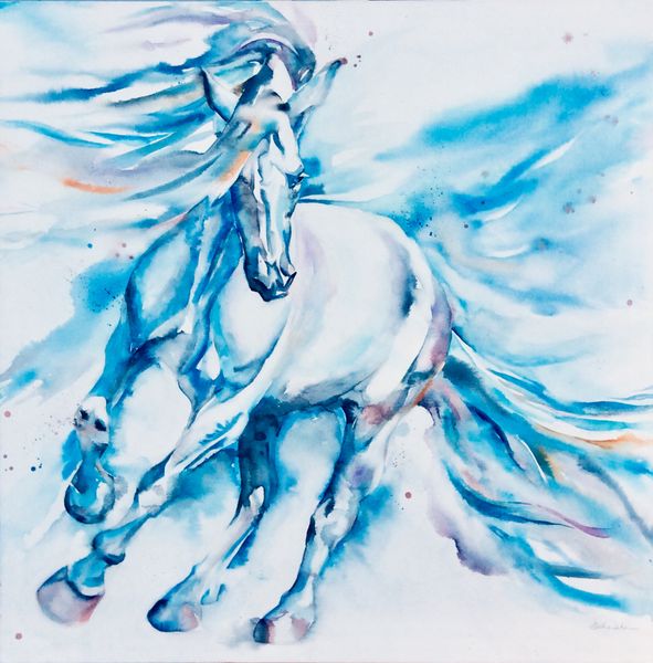 An example of equine watercolour