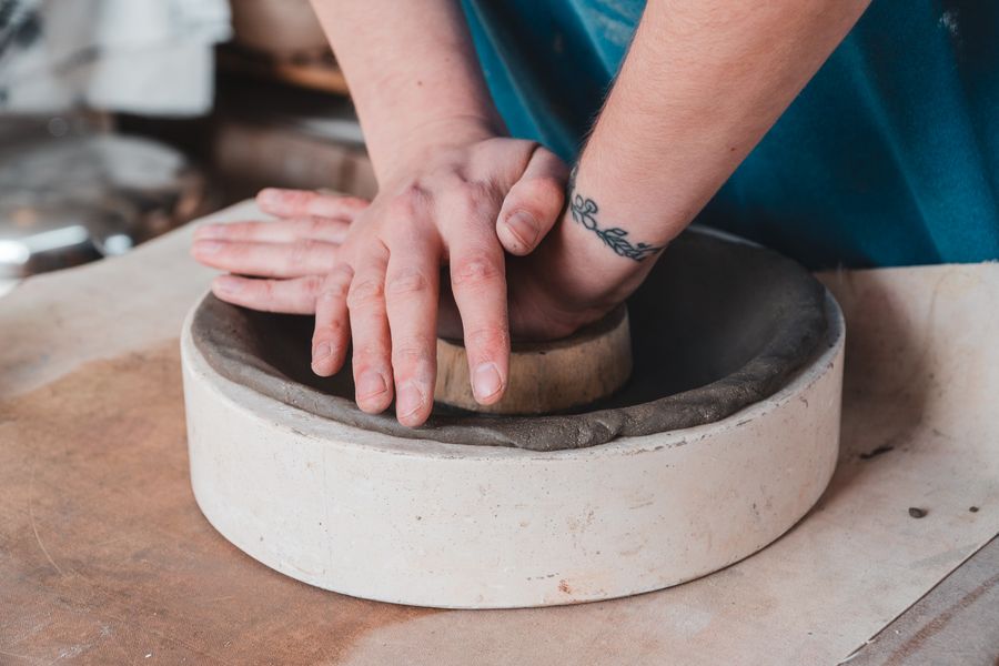 Making a beautiful slab bowl a mould