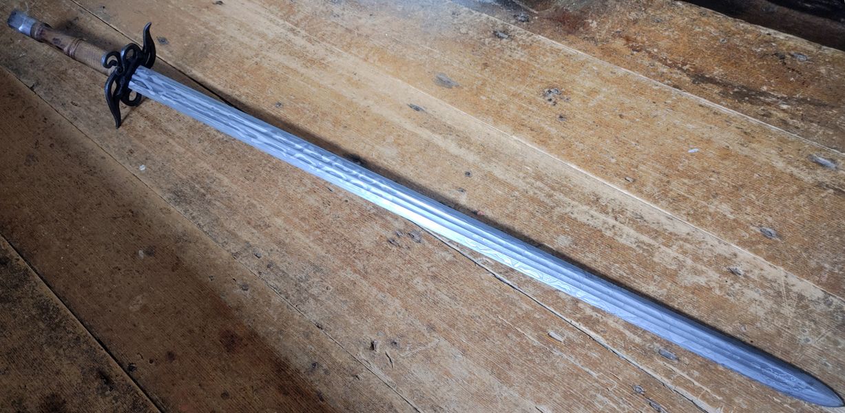 pattern welded longsword