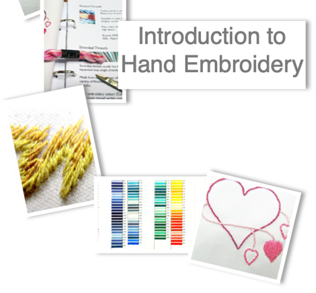 Comprehensive course covers everything you need to know to start hand embroidery