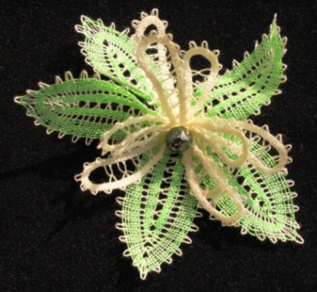 Idrija Lace - 3D Flower Brooch/Corsage