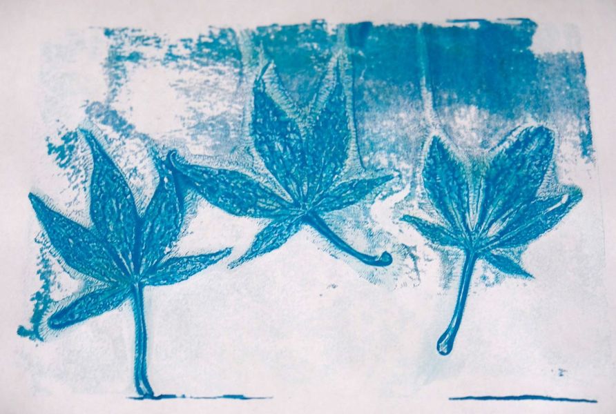 Botanical gel print 