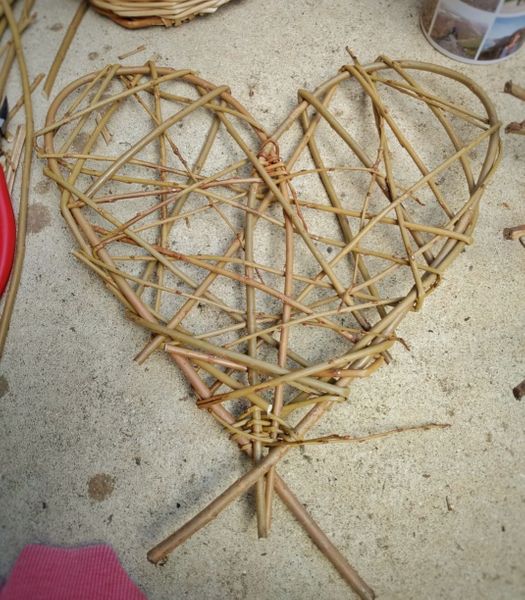 Willow heart part made