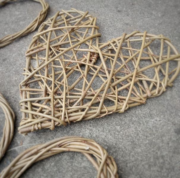 Willow heart sculpture