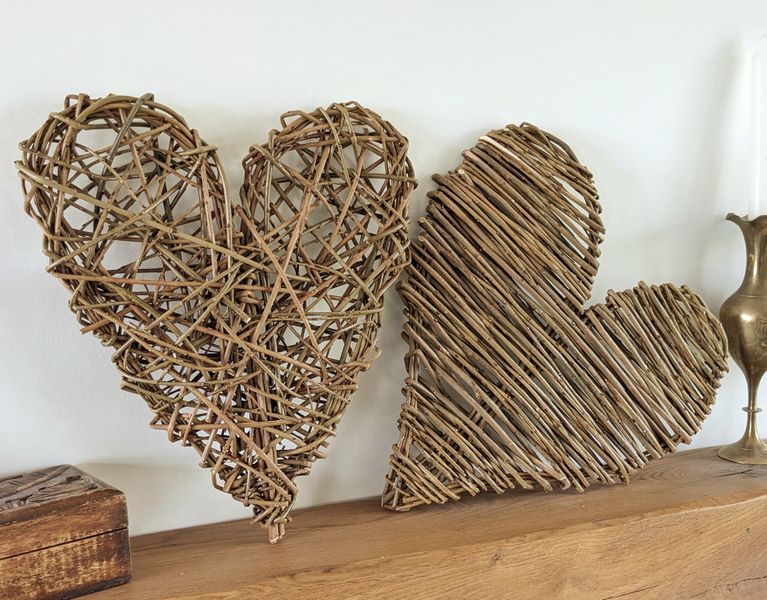Willow woven hearts