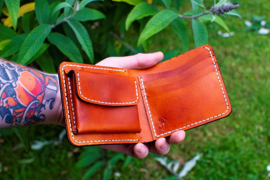 Inside of the finished wallet