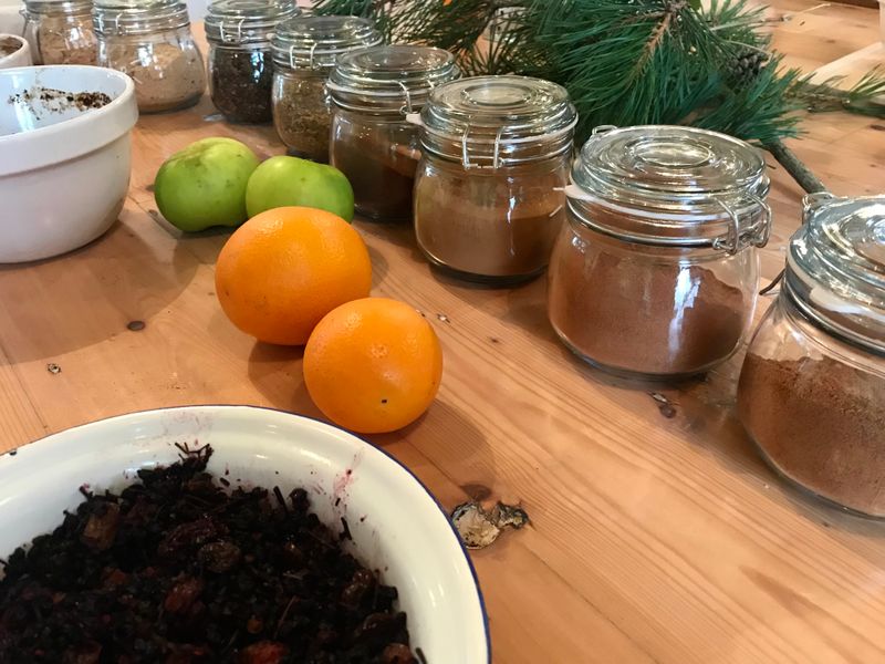 Christmas pudding ingredients