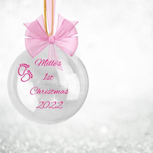 Make your own personalised bauble either for yourself or to give as a gift