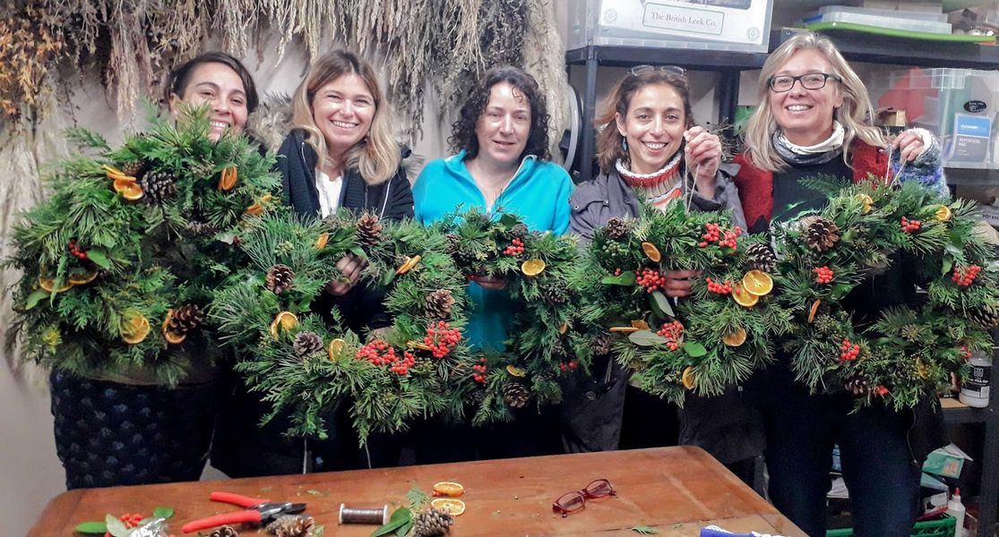 A fabulous wreath making experience 
