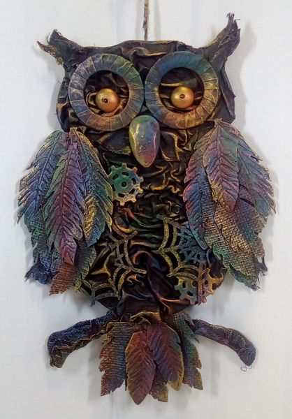 Wall Hung Owl Sculpture