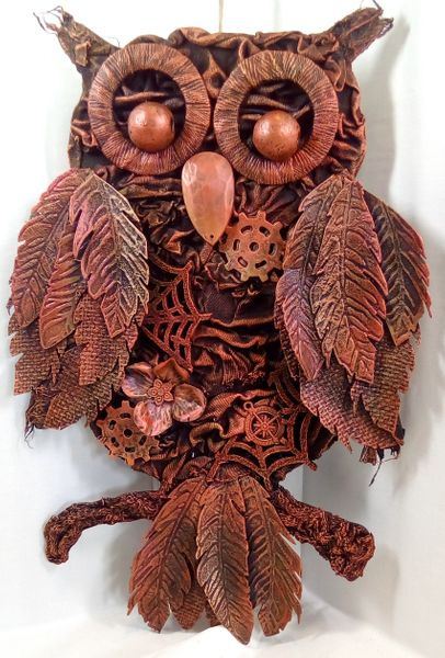 Wall Hung Owl Sculpture