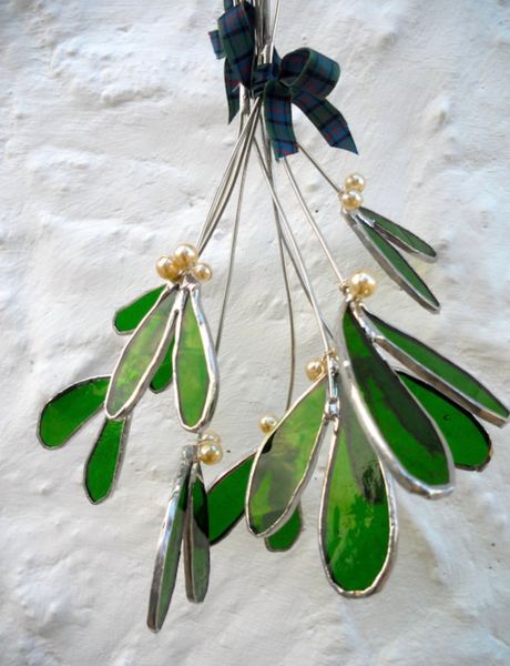 Stained Glass mistletoe 