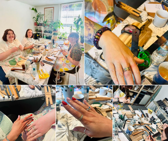 Jewellery making Workshop collage