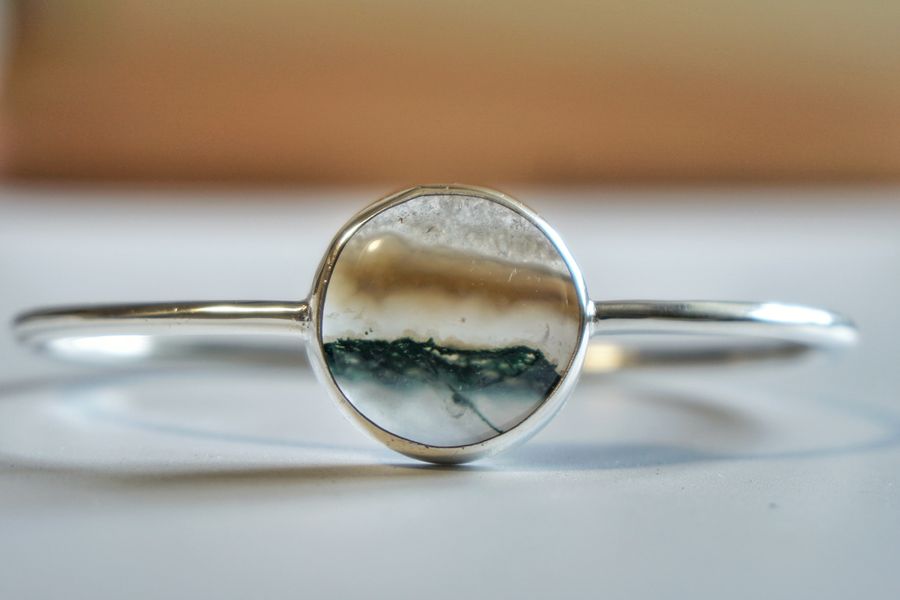 Agate Bangle made by a student. 