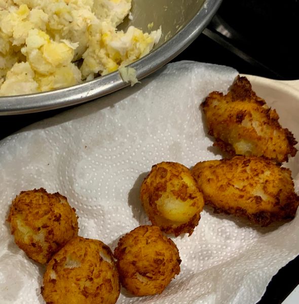 Cod and potato croquettes