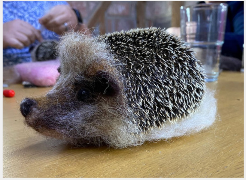 A gorgeous Miss Tiggy Winkle comes to life at The Oast Studio under the expert guidance of Cecily Kate
