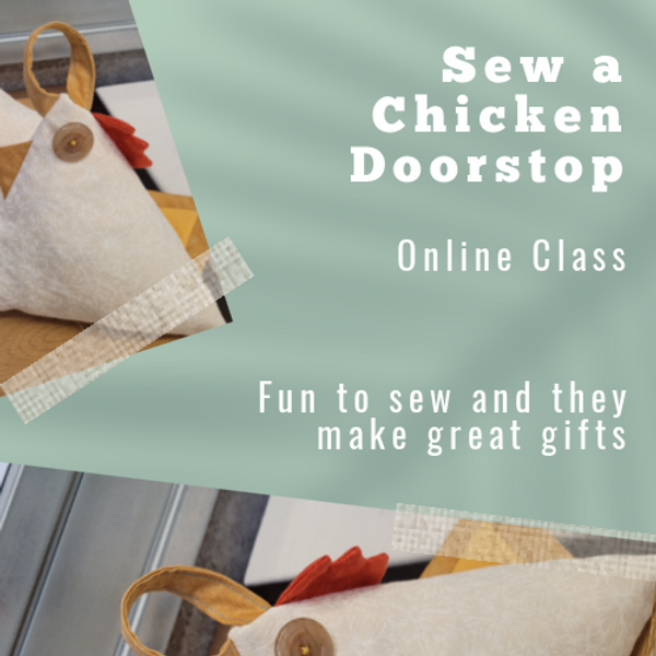Sew a Chicken Online Class-Fun to make and they make great gifts 